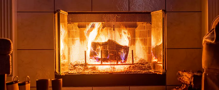 Mendota Hearth Landscape Fireplace Installation in Keller, Texas