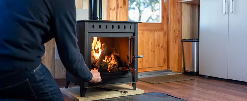 Open Hearth Wood Fireplace Installation in Keller, TX