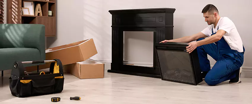 Old Rusted Metal Fireplace Repair And Replacement in Keller, TX